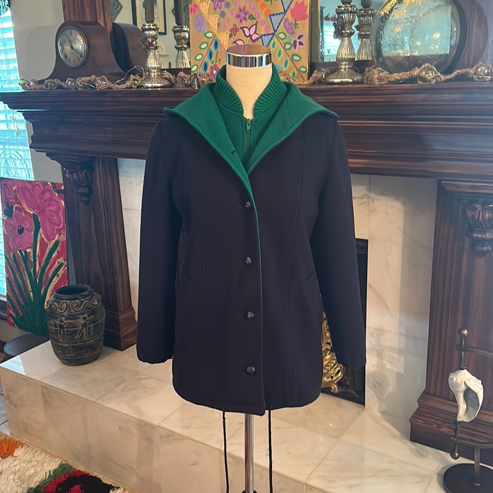 Authentic Mackintosh Navy&Green Wool Vestcoat✨VINTAGE PERFECTION ✨
